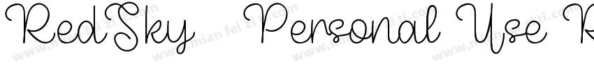 RedSky   Personal Use Regular字体转换